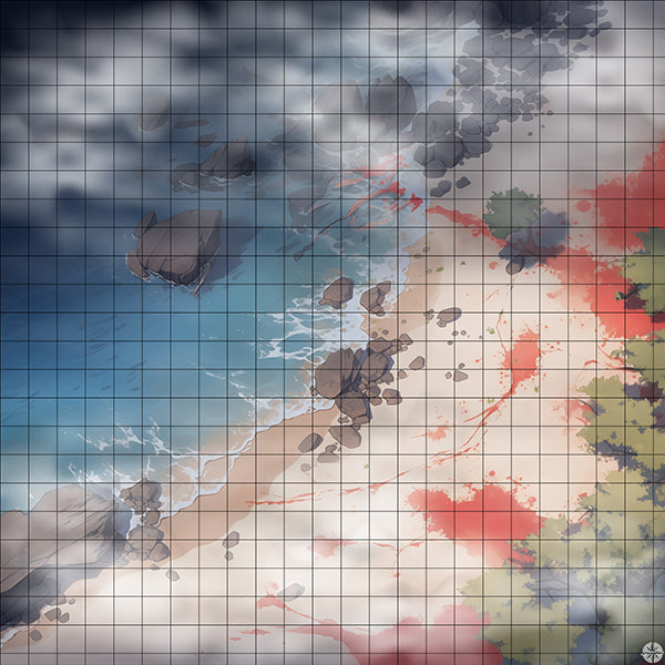 Bloodstained Beach Battlemap Mist