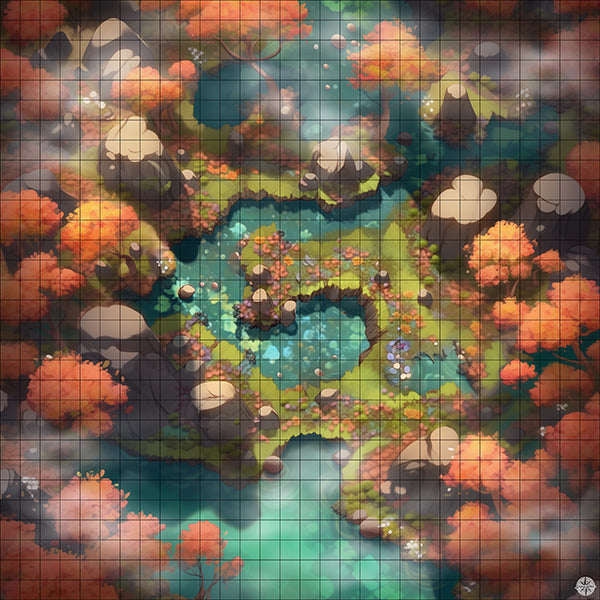 Colorful Autumn Forest Battlemap Mist