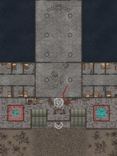 Desecrated Temple map by captain cartography