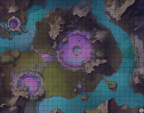 Eclipse Nebula Basin Battlemap Night