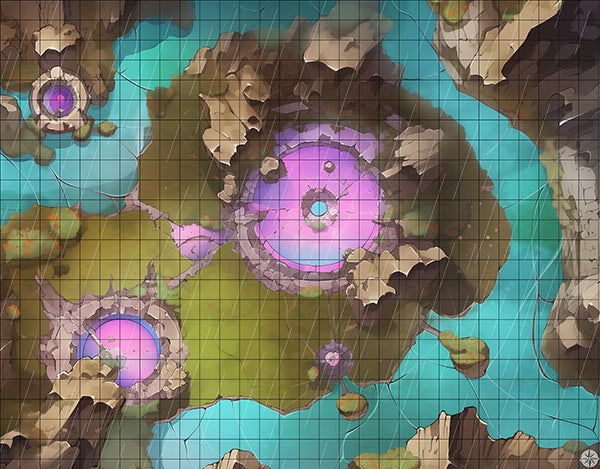 Eclipse Nebula Basin Battlemap Rain