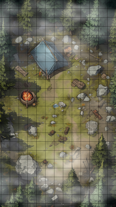 Greenblade Gap Misty D&D Map