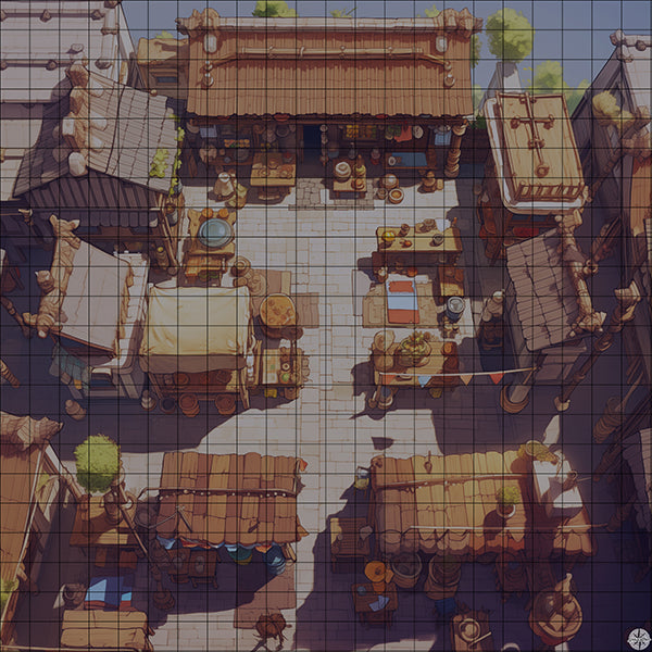 Historic Farmers Market Battlemap Night