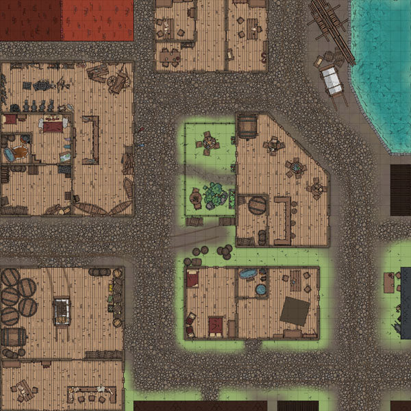Island City Streets map by captain cartograph