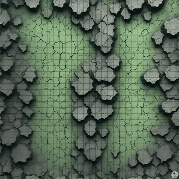 Cracked Green Double Clearing battle map
