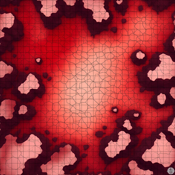 Cracked Red Desert Clearing battle map