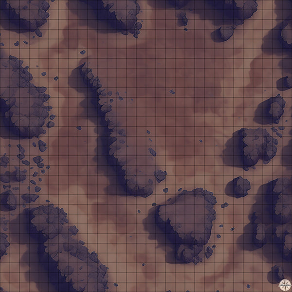 landscapes product template battle map at Night time
