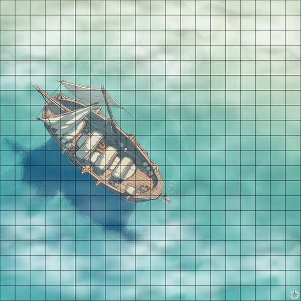 Merchant Ship Battlemap Mist
