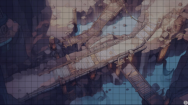 Mine Battlemap Night