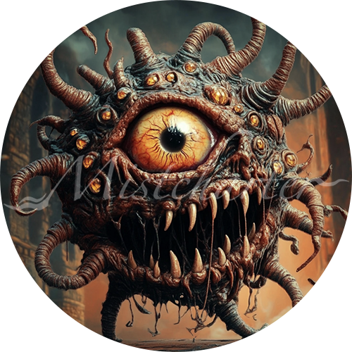 Beholder Zombie game token for DND
