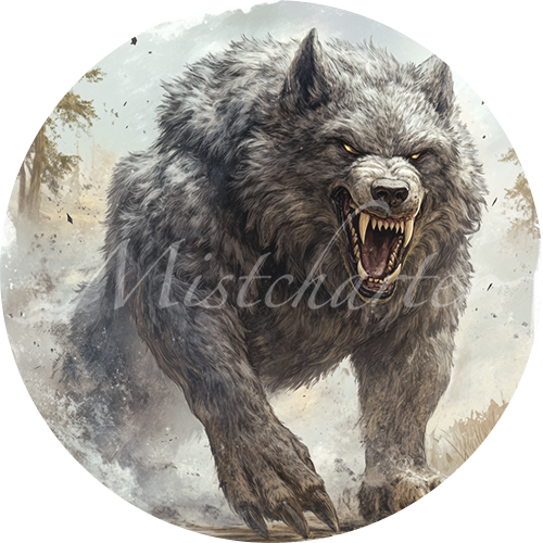 Dire Wolf game token for DND