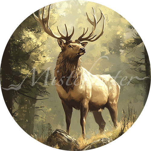 Elk game token for DND