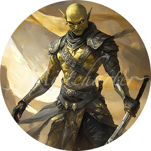 Githyanki Warrior game token for DND