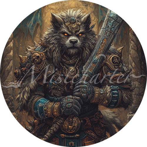 Gnoll Fang of Yeenoghu game token for DND