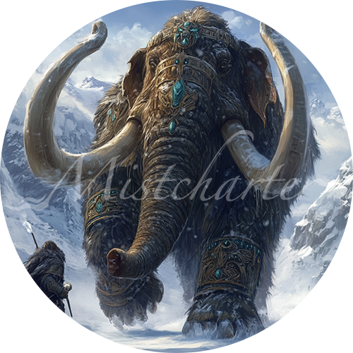 Mammoth game token for DND