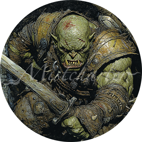 Orc game token for DND
