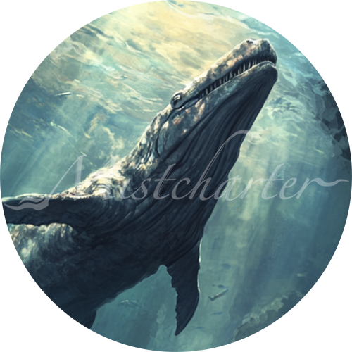 Plesiosaurus game token for DND