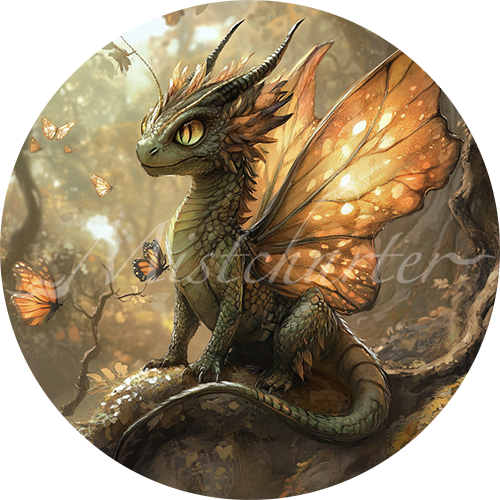 Pseudodragon game token for DND