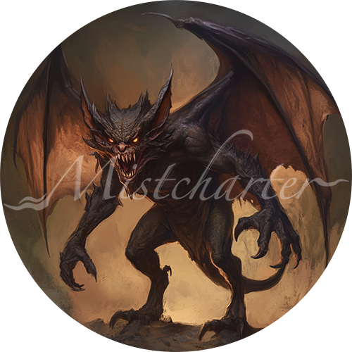 Quasit game token for DND