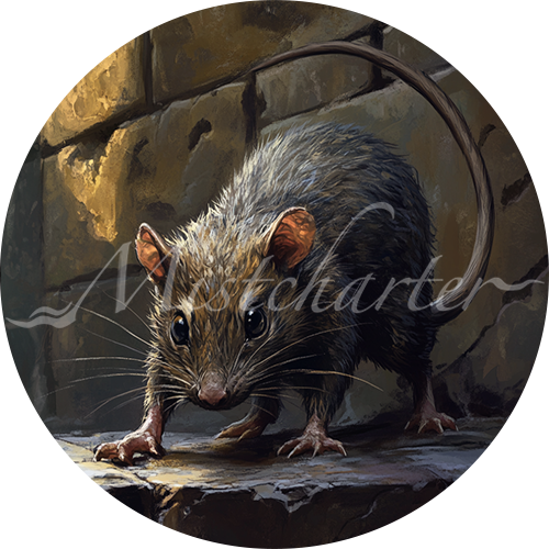 Rat game token for DND