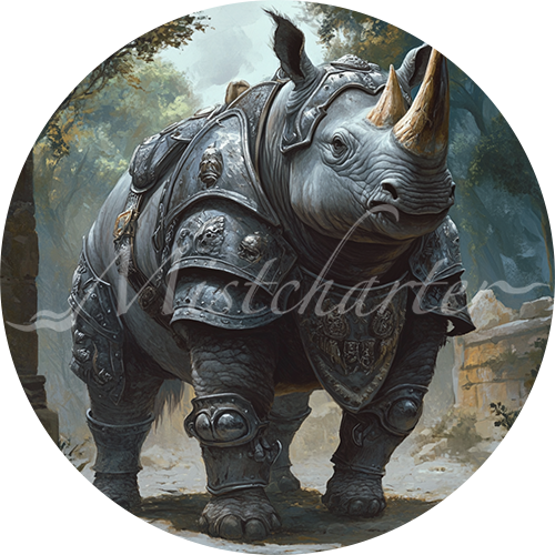 Rhinoceros game token for DND