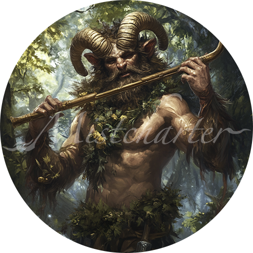 Satyr game token for DND