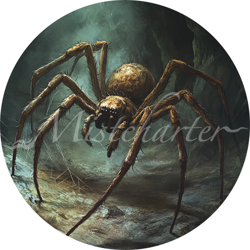 Spider game token for DND