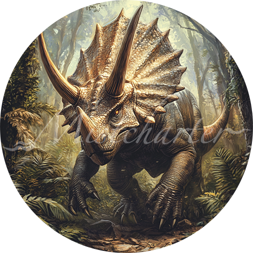 Triceratops game token for DND