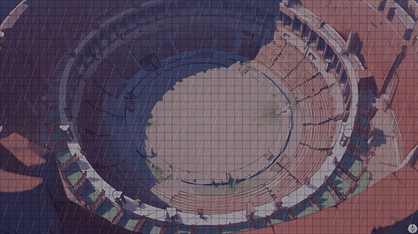 Olympic Stadiums Battlemap Night Rain