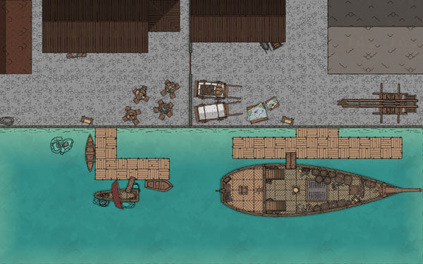 small port map by captain cartograph