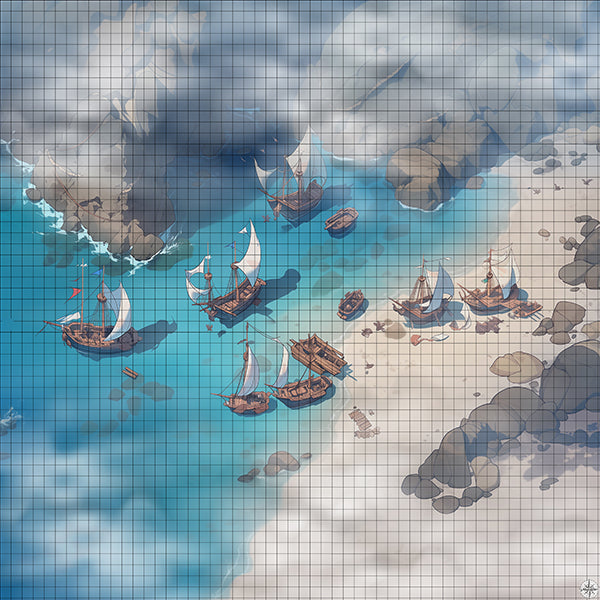 Treasure Wharf Battlemap Mist