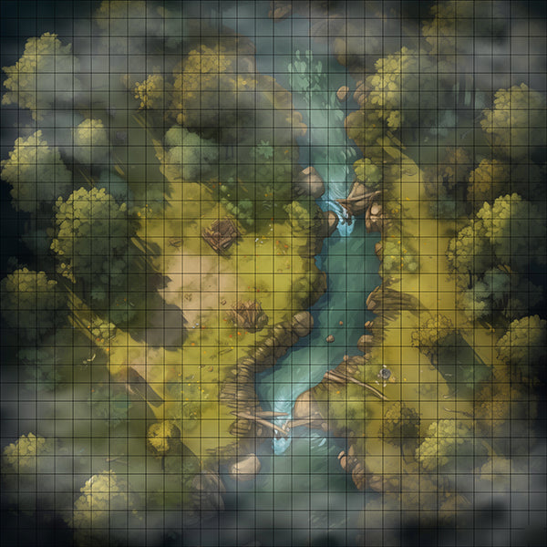 Tricksters Tanglewood Misty TTRPG Map