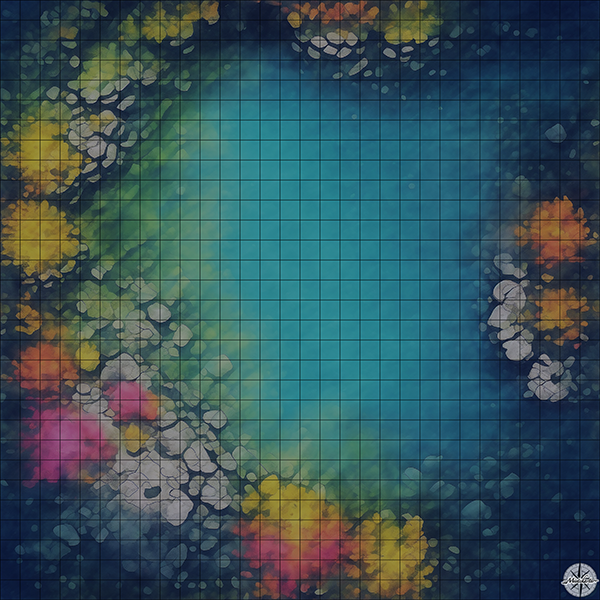 Underwater Arena with Coral