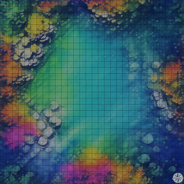 Deep Sea Arena with Rainbow Coral