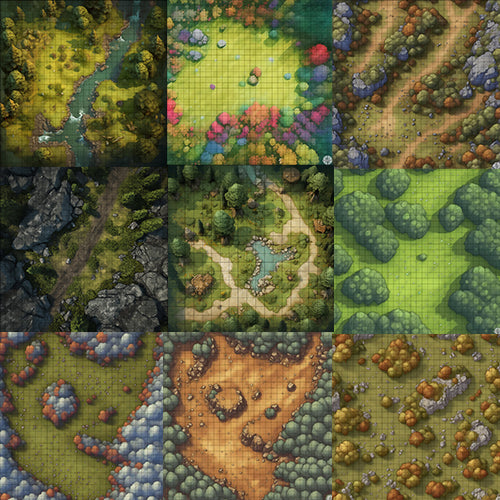 Forest Battle Map Pack (12)