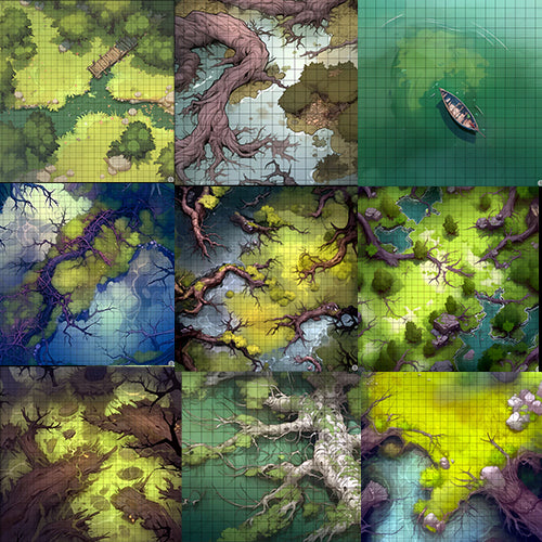 Swamp Battle Map Pack (12)