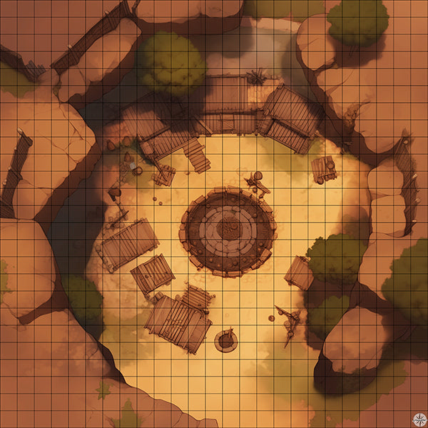 Abandoned Village Ruins Battlemap