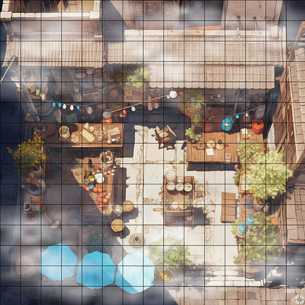 Artisan Goods Market Battlemap Mist