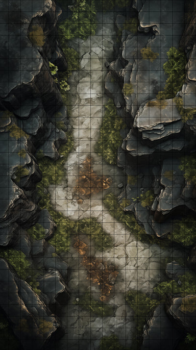 Autumn Crags realistic ttrpg map