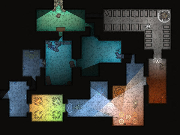 Dark Brigh Temple Ruins map by captain cartograph