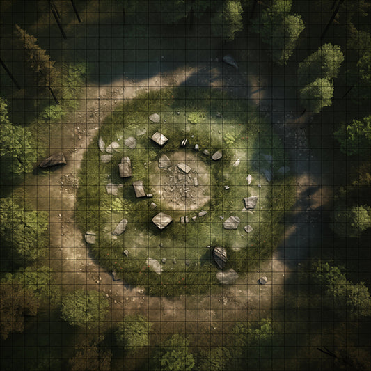 CircleClimb Sanctuary druid circle dnd map by ultrarealm