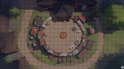 Circle Township Battlemap Night