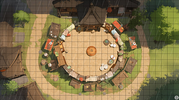 Circle Township Battlemap Rain