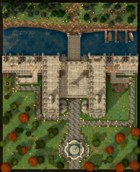 City Gate by Grim Maven Maps - TTRPG Map For D&D and Roll20 ...