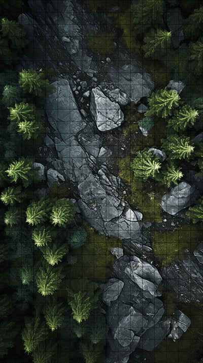 Clear Canopy realistic forest ttrpg map