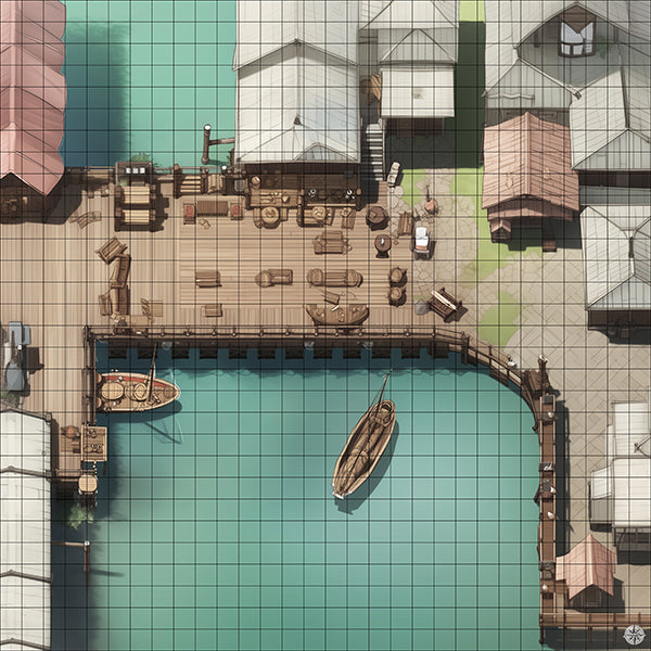 Coastal Trade Harbor Battlemap