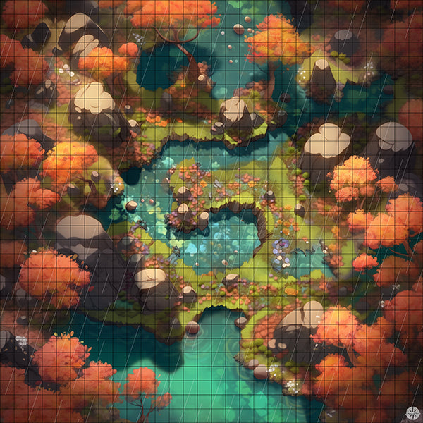 Colorful Autumn Forest Battlemap - TTRPG Map For D&D and Roll20 ...