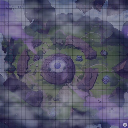 Cosmic Frontier Wastelands Battlemap Night Mist