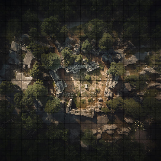 CrumbleClimb Ruins dnd map by ultrarealm