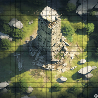 Crumbling Tower Battlemap
